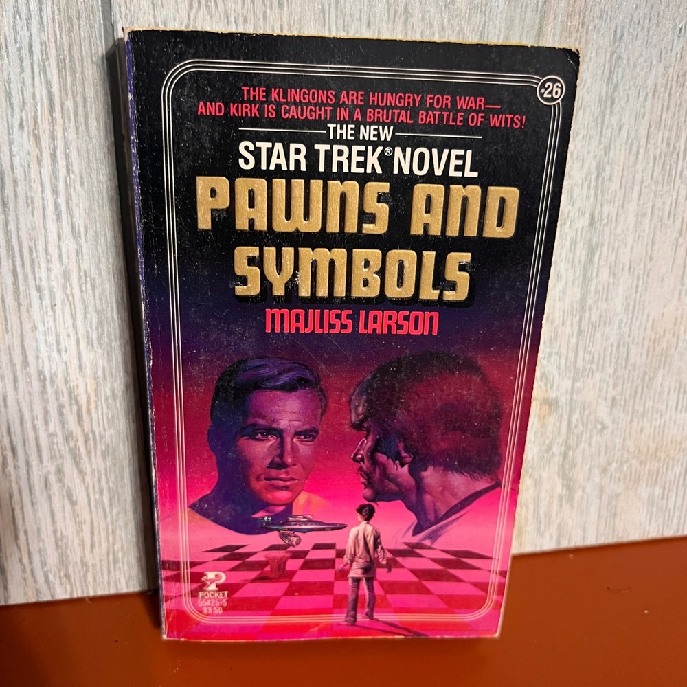 Star Trek Pawns and Symbols Majliss Larson Pocket Books Novel 1985 Paperback #26